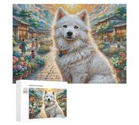 Lhasa Apso Jigsaw Puzzles Puzzle for Adults Kids. 300 Pieces Cute Pet Great Gifts Challenge Toy Educational Games Home Decoration for Educational Games Gifts 300 PCS
