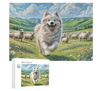 Lhasa Apso Jigsaw Puzzles Puzzles for Adults Kids. 300 Piece Cute Pet Impossible Challenge Toy Educational Game Home Decoration for Educational Games Gifts 300 PCS