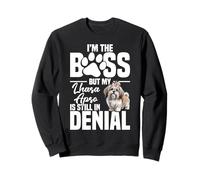 Lhasa Apso Lover Puppy Lover Dog Owner The Boss Lhasa Apso Sweatshirt