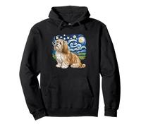 Lhasa Apso Pet Dog Lover Enthusiast Van Gogh Starry Night Pullover Hoodie