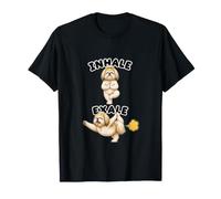 Lhasa apso Practicing Yoga Inhale - exale DIGOR Funny T-Shirt