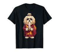 Lhasa Apso Tibetan Lion Dog Monk in Tibet Value Graphic T-Shirt