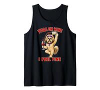 Lhasa apso Yoga or Wine I Feel Fine - DIGOR Funny Tank Top