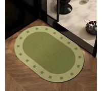 Lhayeu Decorative Silica Shower Mat 2.5mm/0.1in Thick, Absorbent Diatomaceous Earth Rug for Wet Areas Entryway 24x36x0.1in/60x90x0.25cm