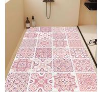 Lhayeu Modern Minimalist Bathroom Mat, Non-Slip Shower Mat, Adjustable, Stain-Resistant, Perforated, Hollow Out Drainable Floor Mats 2x2ft/24x24in/60x60cm