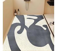 Lhayeu Modern Minimalist Bathroom Mat, Non-Slip Shower Mat, Adjustable, Stain-Resistant, Perforated, Hollow Out Drainable Floor Mats 2x2ft/24x24in/60x60cm