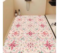 Lhayeu Modern Minimalist Bathroom Mat, Non-Slip Shower Mat, Adjustable, Stain-Resistant, Perforated, Hollow Out Drainable Floor Mats 1.3x2.6ft/16x32in/40x80cm