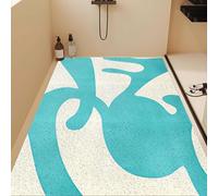 Lhayeu Modern Minimalist Bathroom Mat, Non-Slip Shower Mat, Adjustable, Stain-Resistant, Perforated, Hollow Out Drainable Floor Mats 4x6ft/48x72in/120x180cm