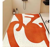 Lhayeu Modern Minimalist Bathroom Mat, Non-Slip Shower Mat, Adjustable, Stain-Resistant, Perforated, Hollow Out Drainable Floor Mats 4x6ft/48x72in/120x180cm