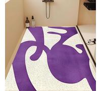 Lhayeu Modern Minimalist Bathroom Mat, Non-Slip Shower Mat, Adjustable, Stain-Resistant, Perforated, Hollow Out Drainable Floor Mats 2.6x4ft/32x48in/80x120cm