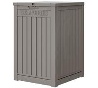 LHBGO Package Delivery Box for Outside, 48 Gallon Storage with Lockable Secure, Large Resin Outdoor Package Drop Container