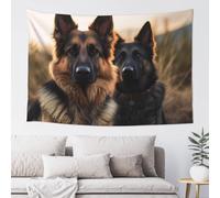 LHBWCVN Animal german shepherd Tapestry 60x40 Inch Wall Hanging Tapestries Aesthetic Wall Carpet Wall Art for Living Room Bedroom Poster Backdrop Banner for Home Decorations