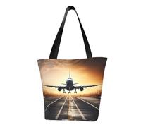 LHBWCVN backpack airplane Tote Bag for Women Top-Handle Purse Large Shoulder Hobo Bags Casual Handbags Aesthetic Shopping Bag Reusable Grocery Bag Zipper Work Bag Travel Beach Bag