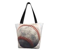 LHBWCVN baseball Tote Bag for Women Top-Handle Purse Large Shoulder Hobo Bags Casual Handbags Aesthetic Shopping Bag Reusable Grocery Bag Zipper Work Bag Travel Beach Bag