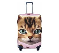 LHBWCVN Carttoon Cat Luggage Cover for Suitcase Tsa Approved, Washable Suitcase Protector Fits 18-32 Inch Anti-scratch Suitcase Cover Carry on Luggage Sleeve Travel Baggage Cover, Black, M