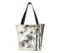LHBWCVN Chinese Calligraphy Tote Bag for Women Top-Handle Purse Large Shoulder Hobo Bags Casual Handbags Aesthetic Shopping Bag Reusable Grocery Bag Zipper Work Bag Travel Beach Bag