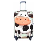 LHBWCVN Cute Cow Polka Dot Luggage Cover for Suitcase Tsa Approved, Washable Suitcase Protector Fits 18-32 Inch Anti-scratch Suitcase Cover Carry on Luggage Sleeve Travel Baggage Cover, Black, L