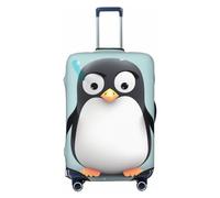LHBWCVN Cute Penguin Luggage Cover for Suitcase Tsa Approved, Washable Suitcase Protector Fits 18-32 Inch Anti-scratch Suitcase Cover Carry on Luggage Sleeve Travel Baggage Cover, Black, L