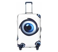 LHBWCVN Evil Eyes Pattern Luggage Cover for Suitcase Tsa Approved, Washable Suitcase Protector Fits 18-32 Inch Anti-scratch Suitcase Cover Carry on Luggage Sleeve Travel Baggage Cover, Black, S