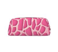LHBWCVN Giraffe Texture Pencil Case Large Capacity Pencil Pouch Aesthetic Pen Bag Leather Makeup Bag for Women Men Travel Toiletry Bags Zipper Cosmetic Bag Wide-open Coin Pouch Purse, Gold, One Size