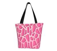 LHBWCVN Giraffe Texture Tote Bag for Women Top-Handle Purse Large Shoulder Hobo Bags Casual Handbags Aesthetic Shopping Bag Reusable Grocery Bag Zipper Work Bag Travel Beach Bag
