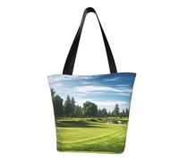 LHBWCVN Golf Course Lawn Tote Bag for Women Top-Handle Purse Large Shoulder Hobo Bags Casual Handbags Aesthetic Shopping Bag Reusable Grocery Bag Zipper Work Bag Travel Beach Bag