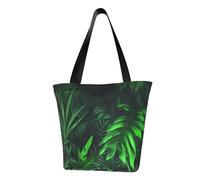 LHBWCVN Green Tropical Jungle Plant Tote Bag for Women Top-Handle Purse Large Shoulder Hobo Bags Casual Handbags Aesthetic Shopping Bag Reusable Grocery Bag Zipper Work Bag Travel Beach Bag