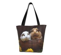 LHBWCVN guinea pigs Tote Bag for Women Top-Handle Purse Large Shoulder Hobo Bags Casual Handbags Aesthetic Shopping Bag Reusable Grocery Bag Zipper Work Bag Travel Beach Bag