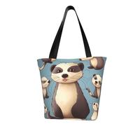 LHBWCVN Hairy Ferret Tote Bag for Women Top-Handle Purse Large Shoulder Hobo Bags Casual Handbags Aesthetic Shopping Bag Reusable Grocery Bag Zipper Work Bag Travel Beach Bag