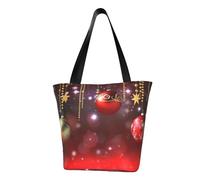 LHBWCVN Merry Christmas Tote Bag for Women Top-Handle Purse Large Shoulder Hobo Bags Casual Handbags Aesthetic Shopping Bag Reusable Grocery Bag Zipper Work Bag Travel Beach Bag