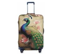 LHBWCVN Oriental Peacock on Flower Tree Luggage Cover for Suitcase Tsa Approved, Washable Suitcase Protector Fits 18-32 Inch Anti-scratch Suitcase Cover Carry on Luggage Sleeve Travel Baggage Cover,