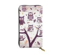 Lhbwcvn Owl Tree Branches Wallet For Women Men Clutch Rfid Blocking Leather Wallets Large Capacity Purse Credit Card Holder Money Case With Zipper Phone Holder Long Travel Purse, Black, One Size