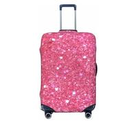 LHBWCVN Sparkling Glitter Luggage Cover for Suitcase, Washable Suitcase Protector Fits 18-32 Inch Anti-scratch Suitcase Cover Carry on Luggage Sleeve Travel Baggage Cover, Black, M