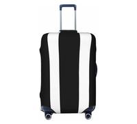 LHBWCVN stripes black white Luggage Cover for Suitcase Tsa Approved, Washable Suitcase Protector Fits 18-32 Inch Anti-scratch Suitcase Cover Carry on Luggage Sleeve Travel Baggage Cover, Black, M