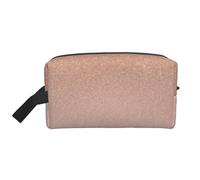 LHBWCVN Travel Toiletry Bag for Women Men Leather Makeup Bag Large Portable Travel Organizer Rose Gold Cosmetic Bag with Hanging Hook Travel Bathroom Bag Zipper Pouch Purse, White, One Size