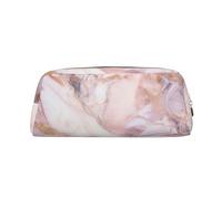 LHBWCVN White Marble Pattern Pencil Case Large Capacity Pencil Pouch Aesthetic Pen Bag Leather Makeup Bag for Women Men Travel Toiletry Bags Zipper Cosmetic Bag Wide-open Coin Pouch Purse, Gold, One