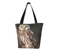 LHBWCVN Wildlife Animal Owl Tote Bag for Women Top-Handle Purse Large Shoulder Hobo Bags Casual Handbags Aesthetic Shopping Bag Reusable Grocery Bag Zipper Work Bag Travel Beach Bag
