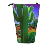 LHBZXMKJ Cactus Desert Print Telescopic Pencil Case Cosmetic Storage Case
