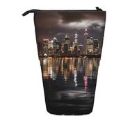 LHBZXMKJ Cityscape Night Canada Print Telescopic Pencil Case Cosmetic Storage Case