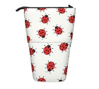 LHBZXMKJ Infinite Speckled Pattern Print Telescopic Pencil Bag Stationery Case Stand-up pencil case Cosmetics storage bag