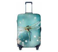 LHBZXMKJ Magical Dragonfly Print Luggage Cover Suitcase Protector Anti-scratch Fits 18-32 Inch Trolley Case, Black, L