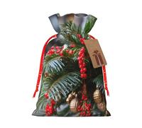 LHBZXMKJ merry christmas palm tree Print Drawstring Present Bags Christmas gifts Wrapping Sacks Pouches for Xmas Party