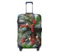 LHBZXMKJ merry christmas palm tree Print Luggage Cover Suitcase Protector Anti-scratch Fits 18-32 Inch Trolley Case, Black, S