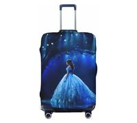 LHBZXMKJ Musical Theatre Print Luggage Cover Suitcase Protector Anti-scratch Fits 18-32 Inch Trolley Case, Black, M