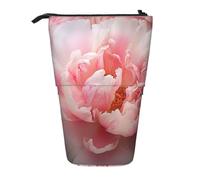 LHBZXMKJ peony flowers blossom Print Telescopic Pencil Bag Stationery Case Stand-up pencil case Cosmetics storage bag
