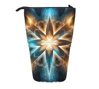 LHBZXMKJ Planet Pattern Print Telescopic Pencil Bag Stationery Case Stand-up pencil case Cosmetics storage bag