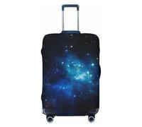 LHBZXMKJ Universe Stars Galaxy Print Luggage Cover Suitcase Protector Anti-scratch Fits 18-32 Inch Trolley Case, Black, M