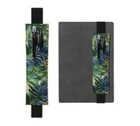 LHCVSFGW Elastic Pen Holder for Notebook Bookmark PU Leather Pencil Holder with Adjustable Band Pen Sleeve Pouch Print Animal Leopard Pencil Case Pencil Pouch for Planners Binders Books