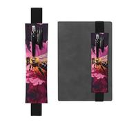 LHCVSFGW Elastic Pen Holder for Notebook Bookmark PU Leather Pencil Holder with Adjustable Band Pen Sleeve Pouch Bees Circling Pencil Case Pencil Pouch for Planners Binders Books