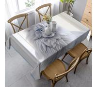 LHCVSFGW Tablecloth Waterproof Wrinkle Free Kitchen Tablecloths Rectangle Table Cloth 35 x 55 in Stain Resistant Dining Table Cover Long Haired Cat Decorative Tablecloth for Indoor Outdoor